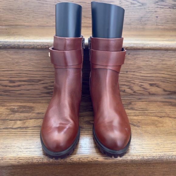 ECCO Modtray Ankle Boot in cognac/ brown leather 39/9/8.5 NWOT - Picture 6 of 14